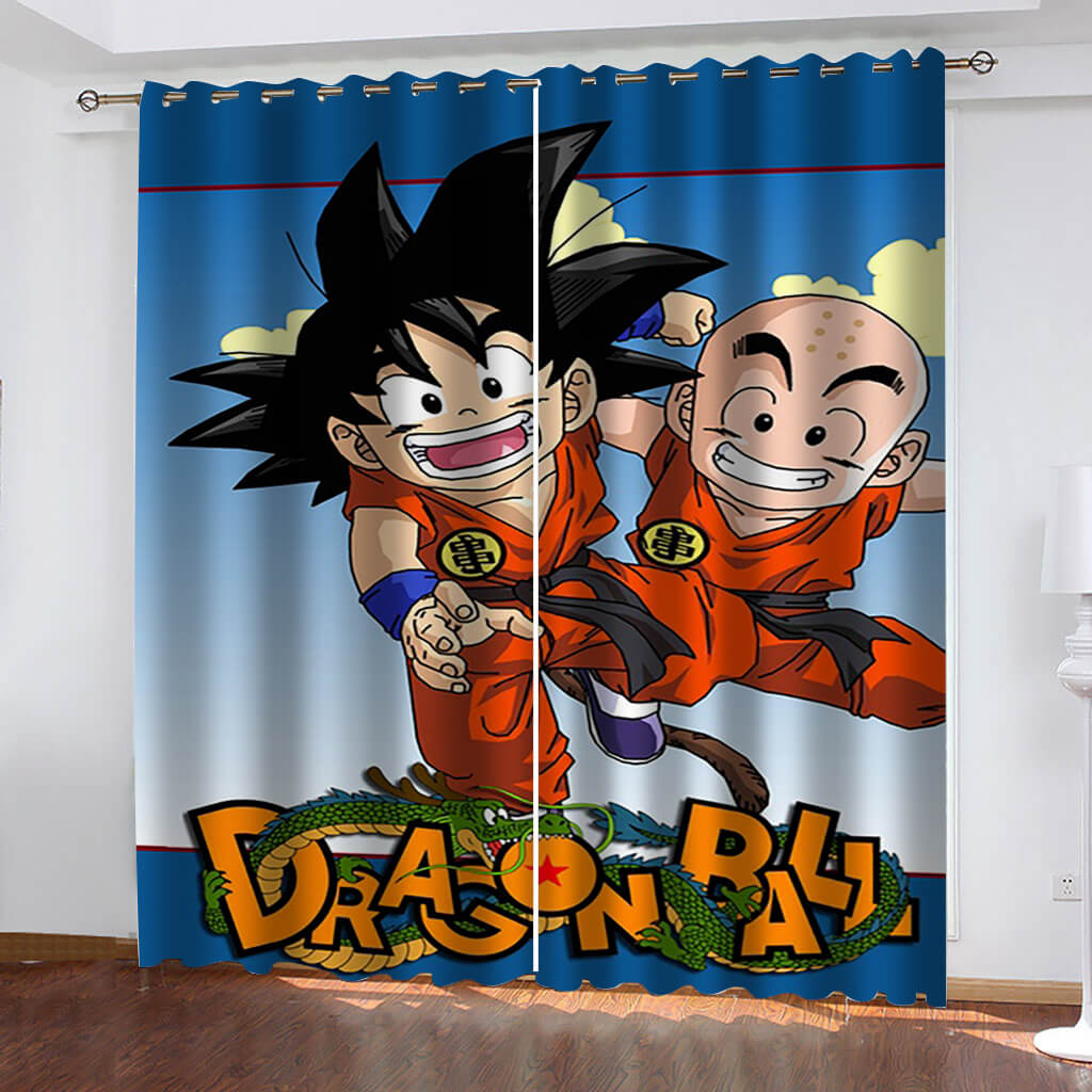 Dragon Ball Curtains Blackout Window Treatments Drapes for Room Decor