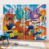 Dragon Ball Curtains Cosplay Blackout Window Drapes for Room Decoration