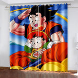 Dragon Ball Curtains Cosplay Blackout Window Treatments Drapes