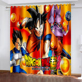 Dragon Ball Curtains Cosplay Blackout Window Treatments Drapes