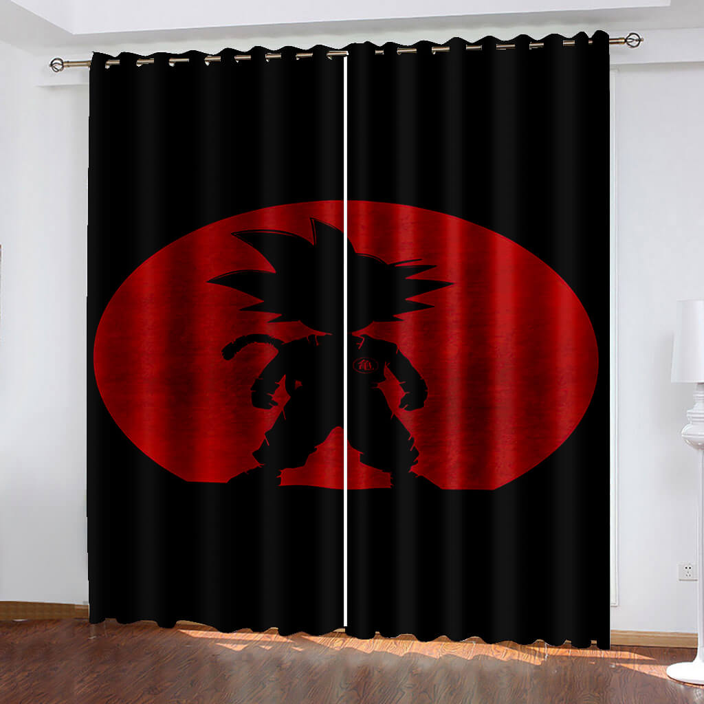 Dragon Ball Curtains Cosplay Blackout Window Treatments Drapes