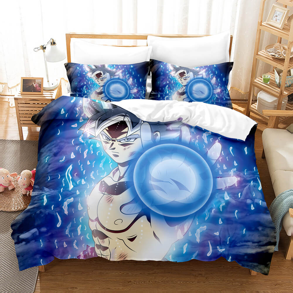 Dragon Ball Son Goku Bedding Sets Quilt Duvet Cover Kids Bed Sheets - EBuycos