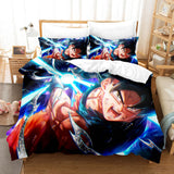 Dragon Ball Son Goku Kakarotto Bedding Set Quilt Duvet Cover Bed Sheets - EBuycos