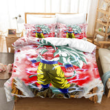 Dragon Ball Son Goku Kakarotto Bedding Set Quilt Duvet Cover Bed Sheets - EBuycos