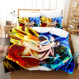 Dragon Ball Son Goku Kakarotto Bedding Set Quilt Duvet Cover Bed Sheets - EBuycos