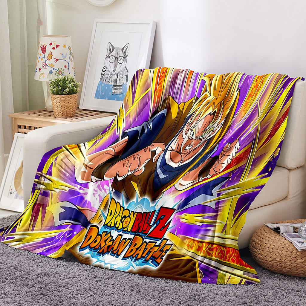 Dragon Ball Super Blanket Flannel Throw Room Decoration
