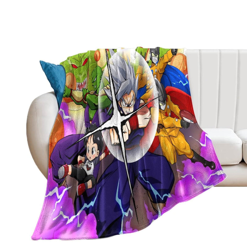 Dragon Ball Super Super Hero Blanket Pattern Flannel Throw Room Decoration