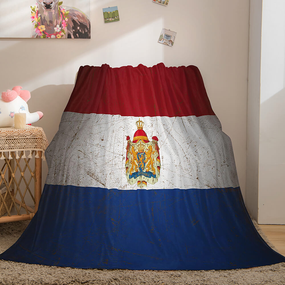 Famous Country National Flag Flannel Fleece Throw Blanket Bedding Sets - EBuycos