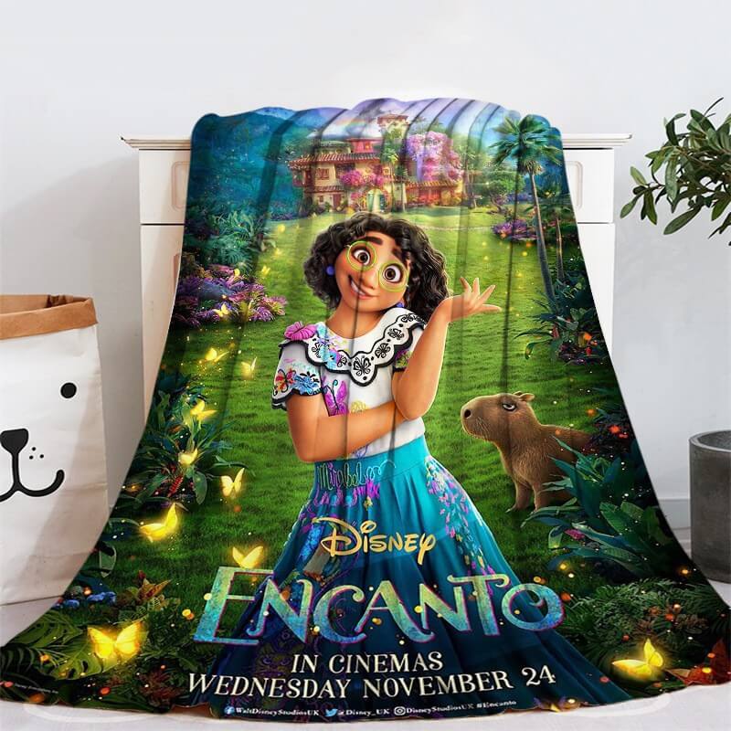Encanto Mirabel Blanket Cosplay Flannel Throw Room Decoration