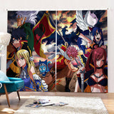 Fairy Tail Curtains Cosplay Blackout Window Drapes for Room Decoration