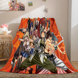 Fairy Tail Flannel Caroset Throw Cosplay Blanket Comforter Set - EBuycos