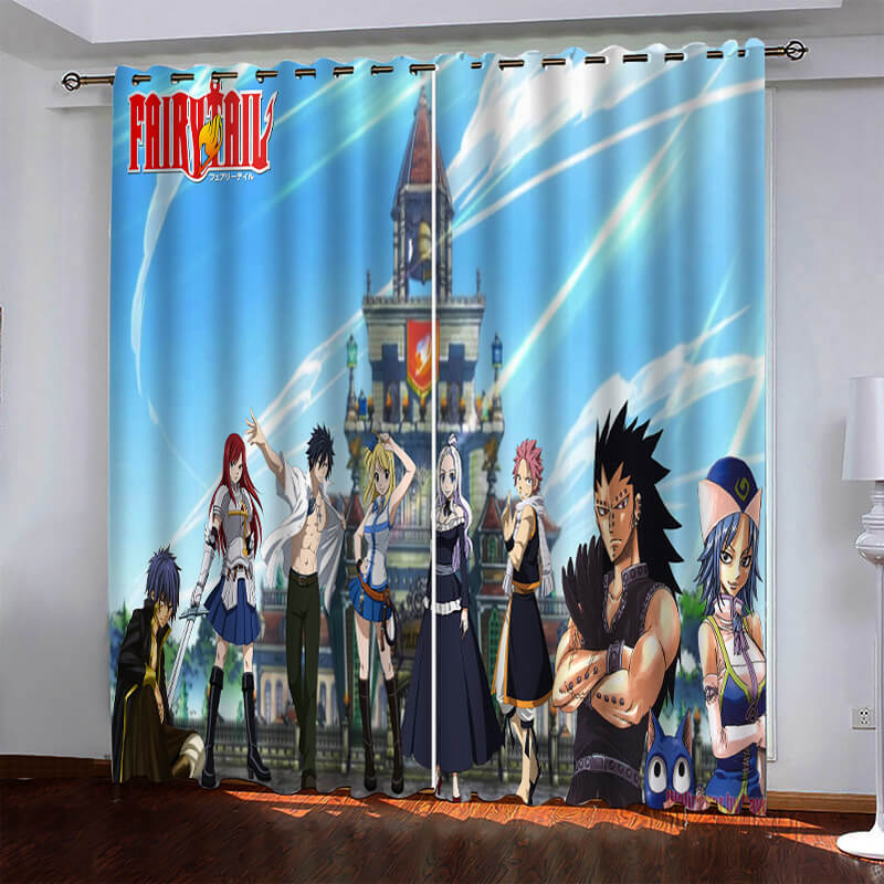 Fairy Tail Pattern Curtains Blackout Window Drapes