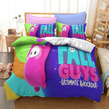 Fall Guys Ultimate Knockout Bedding Set Duvet Covers Bed Sheets Sets - EBuycos