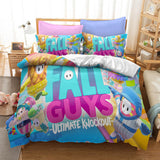 Fall Guys Ultimate Knockout Bedding Set Duvet Covers Bed Sheets Sets - EBuycos