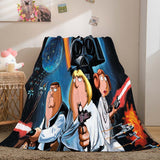 Family Guy Blanket Pattern Flannel Throw Room Decoration