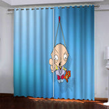 Family Guy Curtains Pattern Blackout Window Drapes