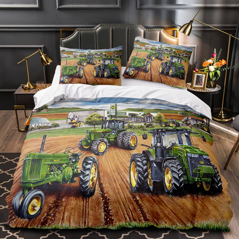 Farming Tractor Bedding Set Duvet Cover Without Filler