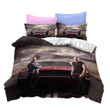 Fast & Furious Cosplay Bedding Set Duvet Covers Comforter Bed Sheets - EBuycos