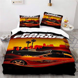 Fast & Furious Cosplay Bedding Set Duvet Covers Comforter Bed Sheets - EBuycos