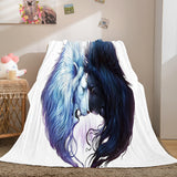 Fiercely Lion Flannel Blanket Comforter Bedding Sets Bed Blanket - EBuycos