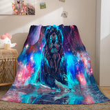 Fiercely Lion Flannel Blanket Comforter Bedding Sets Bed Blanket - EBuycos