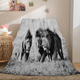 Fiercely Lion Flannel Blanket Comforter Bedding Sets Bed Blanket - EBuycos