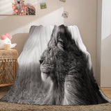 Fiercely Lion Flannel Blanket Comforter Bedding Sets Bed Blanket - EBuycos