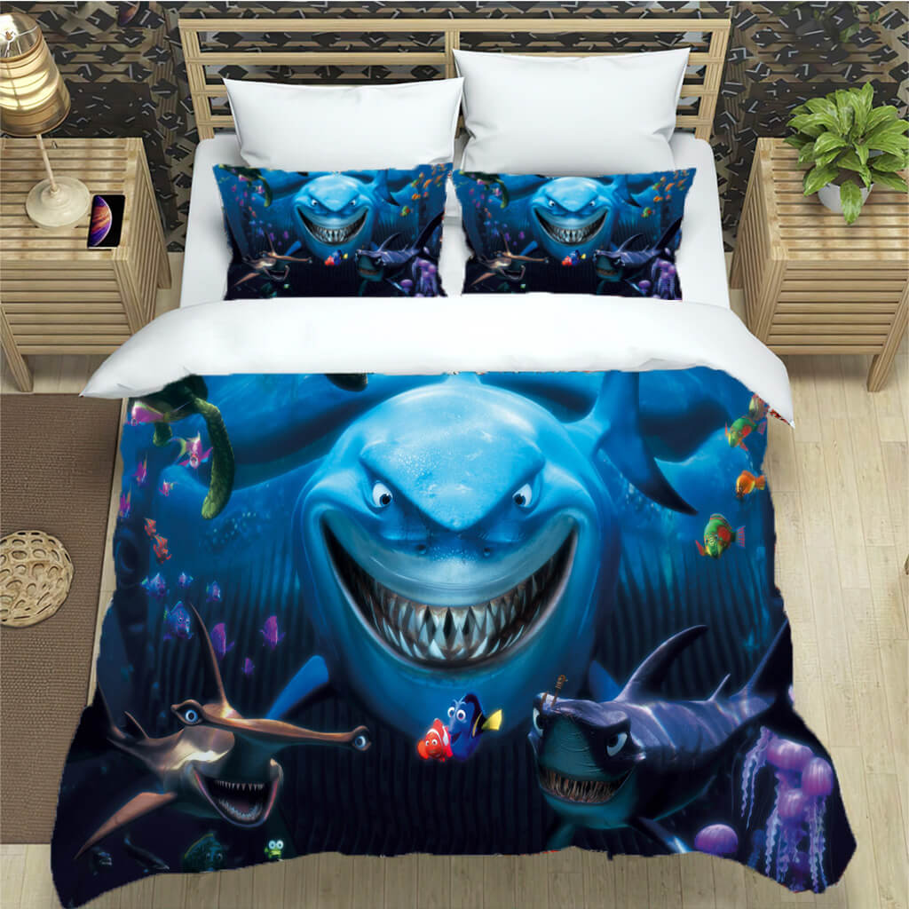 Finding Dory Bedding Set Pattern Quilt Cover Without Filler
