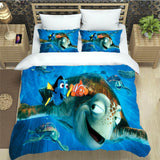 Finding Dory Bedding Set Pattern Quilt Cover Without Filler
