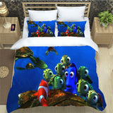 Finding Dory Bedding Set Pattern Quilt Cover Without Filler