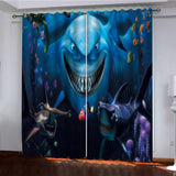Finding Dory Curtains Pattern Blackout Window Drapes