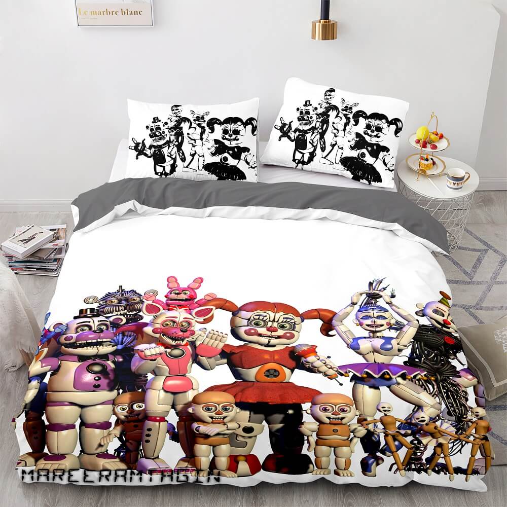 3D Five Nights at Freddy's FNAF Duvet/Quilt/Cover Bedding Set Kids  PillowCase