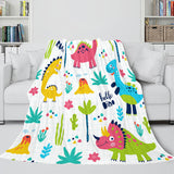 Flower Flannel Fleece Throw Cosplay Blanket Comforter Set - EBuycos