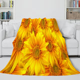 Flower Flannel Fleece Throw Cosplay Blanket Comforter Set - EBuycos