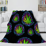 Flower Flannel Fleece Throw Cosplay Blanket Comforter Set - EBuycos