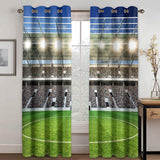 Football Field Curtains Blackout Window Treatments Drapes for Room Decor