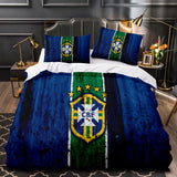 Football Team Bedding Set Quilt Duvet Cover Bed Sheets Home Decor - EBuycos