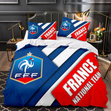 Football Team Bedding Set Quilt Duvet Cover Bed Sheets Home Decor - EBuycos