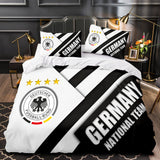 Football Team Bedding Set Quilt Duvet Cover Bed Sheets Home Decor - EBuycos