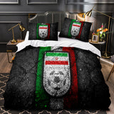 Football Team Bedding Set Quilt Duvet Cover Bed Sheets Home Decor - EBuycos