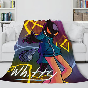 Friday Night Funkin FNF Whitty Flannel Fleece Blanket - EBuycos