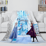 Frozen 2 Anna Elsa Flannel Fleece Throw Cosplay Blanket Comforter Set - EBuycos