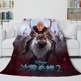 Frozen 2 Anna Elsa Flannel Fleece Throw Cosplay Blanket Comforter Set - EBuycos