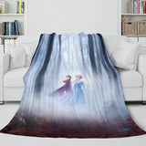 Frozen 2 Anna Elsa Flannel Fleece Throw Cosplay Blanket Comforter Set - EBuycos