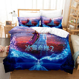 Frozen 2 Cosplay Bedding Set Comforter Bed Sheets Full Duvet Cover Set - EBuycos