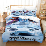 Frozen 2 Cosplay Bedding Set Comforter Bed Sheets Full Duvet Cover Set - EBuycos
