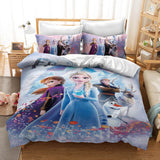 Frozen 2 Elsa Anna Bedding Set Duvet Cover Quilt Cover Bed Sheets Sets - EBuycos