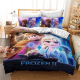 Frozen 2 Elsa Anna Bedding Set Duvet Cover Quilt Cover Bed Sheets Sets - EBuycos