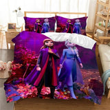 Frozen 2 Elsa Anna Bedding Set Duvet Cover Quilt Cover Bed Sheets Sets - EBuycos