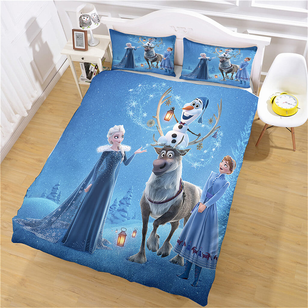 Frozen Elsa Anna Bedding Set Quilt Cover Without Filler